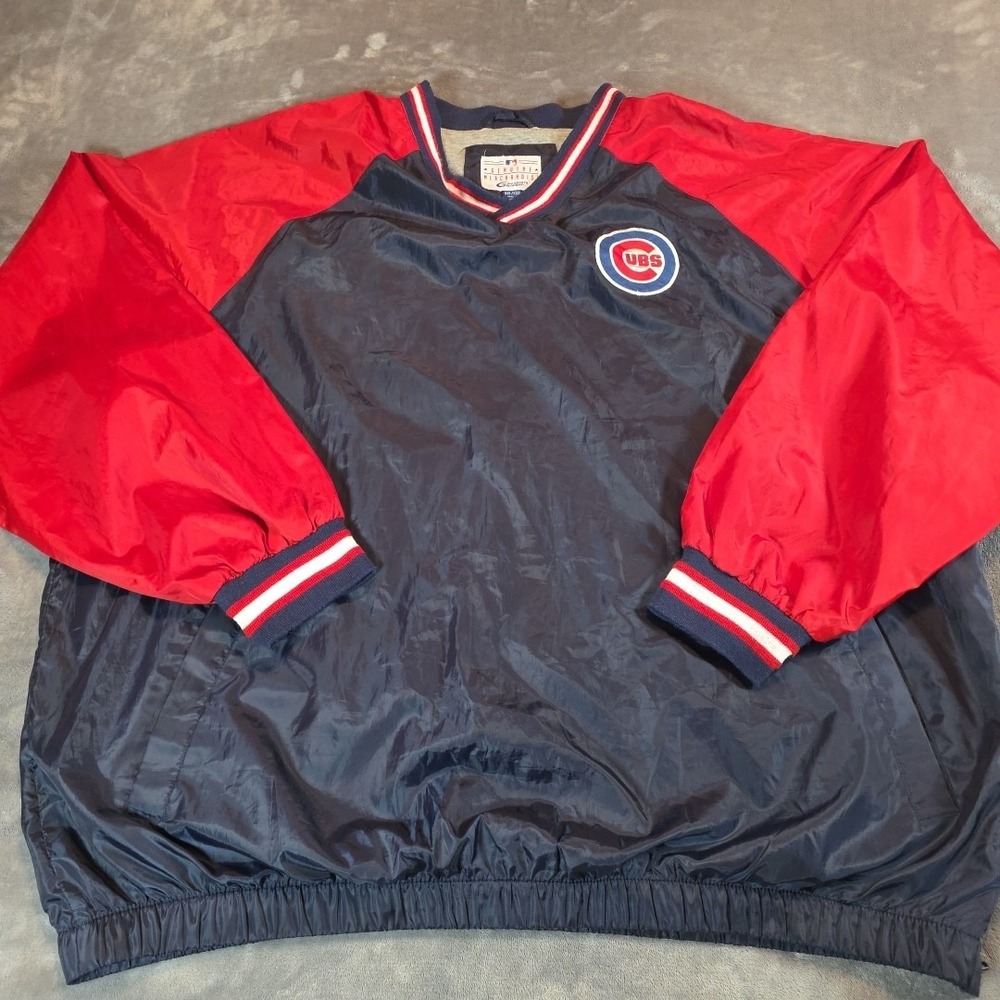 Vintage Chicago Cubs Pullover Men's XXL Windbreaker 90's Y2K
